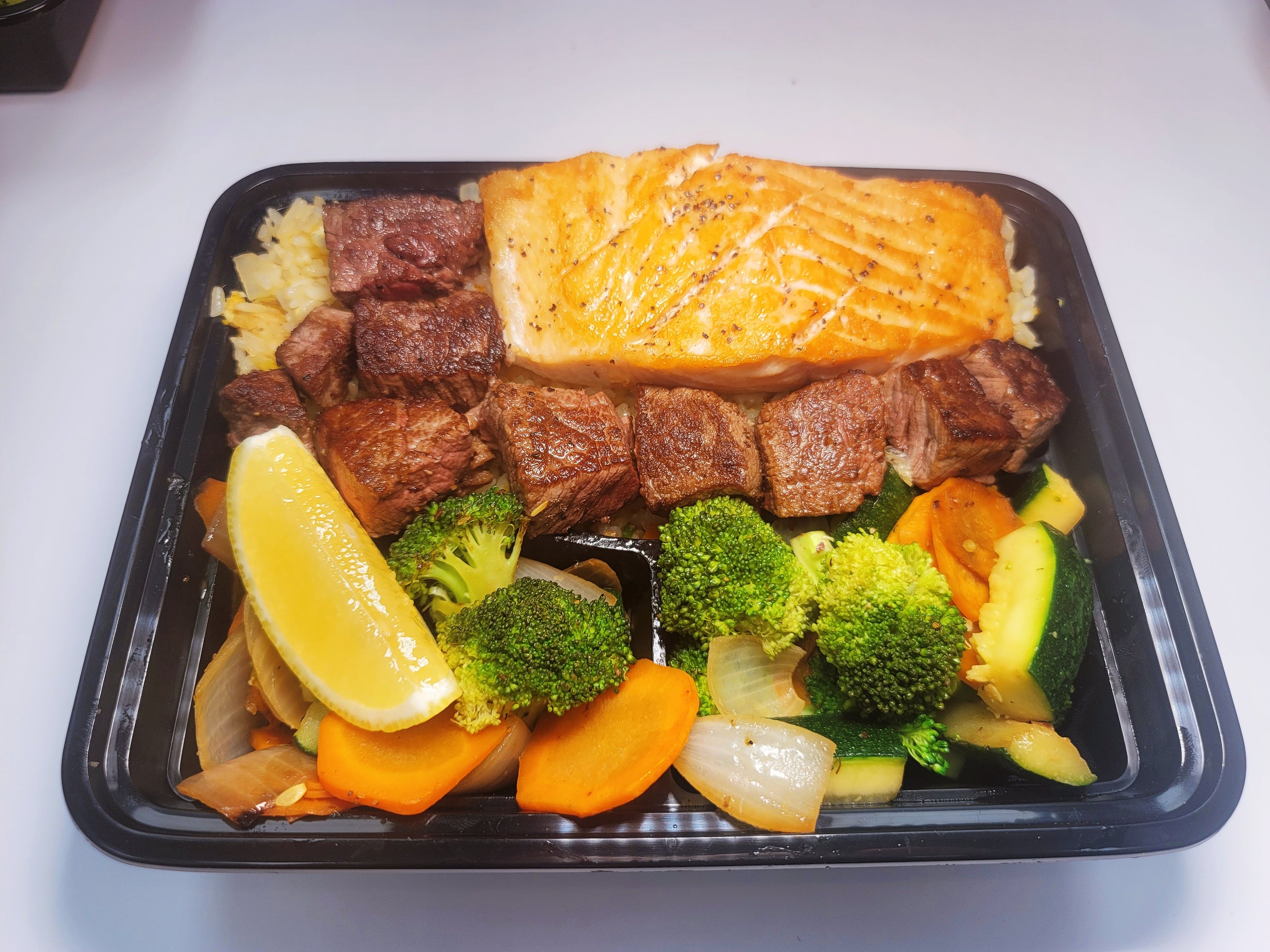 Salmon & Filet Mignon Combo Ryo Hibachi Grill